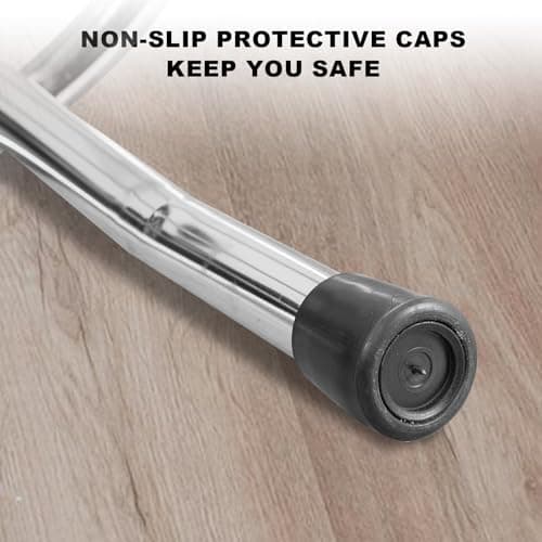 BIG RED Torin Swivel Bar Stool: Padded Garage/Shop Seat with Chrome Plated Legs, Black, 28.74" Tall, 18.5" Diameter 7