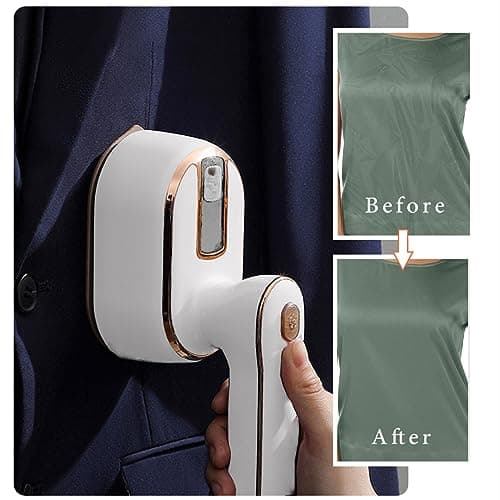 Travel Steamer for Clothes Portable Mini: handheld garment steamer travel size hand mini steam iron for dress shirt plancha a de vapor para ropa portatil small compact clothing ironing machine 8
