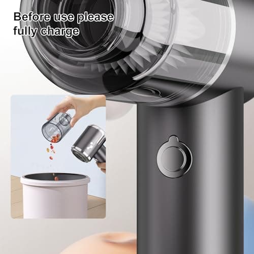 helloleiboo Mini Vacuum Cleaner 8000PA Handheld Vacuum Cordless 3 in 1 Portable Car Vacuum Rechargeable Handheld Car Vacuum Cleaner Dust Collector Blower Hand Pump for Home 8