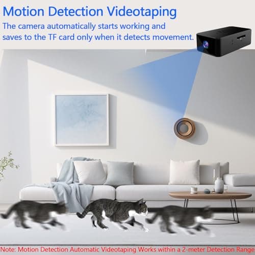 Mini Camera - Small Camera, 1080P Rechargeable Tiny Cameras, No WiFi Mini Cameras with Loop Videotaping, Portable Cam, Indoor Cam for Warehouse, Lecture, NO WiFi NO APP NO Bluetooth 6