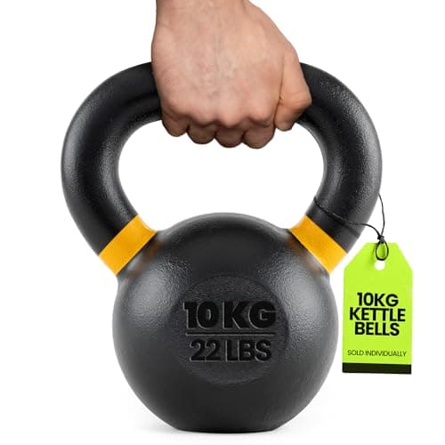 Rage Fitness Kettlebells, Single-cast Iron, No-welded Joints, Wide Handle, Strength Training Kettlebells, Cast Iron Kettlebell Set, Powder Coated Kettlebell Weights For Maximum Durability, Men & Women