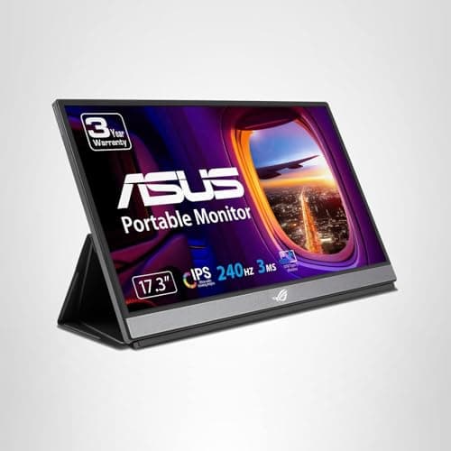 ASUS ROG Strix 17.3" 1080P Portable Gaming Monitor (XG17AHPE) - FHD, IPS, 240Hz, Adaptive-Sync, Built-in Battery, Smart Case, USB Type-C, Micro HDMI, for Laptop, PC, Phone, Console, 3-Year Warranty 8