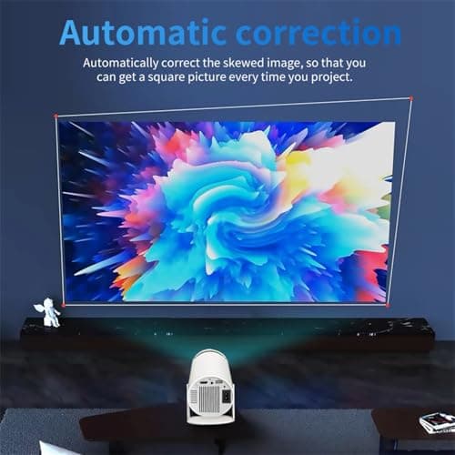 ZWXYVUT Retro Console Projector - 2-In-1 Professional Game Projector, 4k Hd Projector With Built-In Retro Games, Smart Tv Projector For Indoor & Outdoor, Christmas Gift For Kids 5