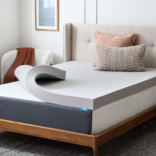 Lucid 4 Inch Bamboo Charcoal Infused Memory Foam Mattress Topper - Twin XL Size – Moisture and Odor Control - Ventilated - Ultra Plush Feel, Pressure-Relief Bed Topper – CertiPur Certified