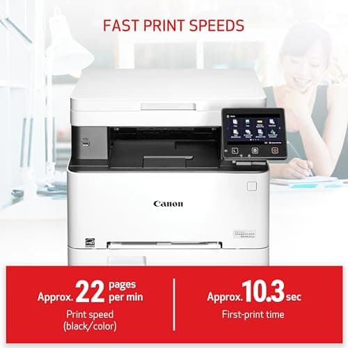 Canon Color imageCLASS MF652Cw - Wireless Laser Printer, Multifunction with Scanner, Copier, Mobile Ready, 3 Year Limited Warranty, 22 PPM Color, White 5