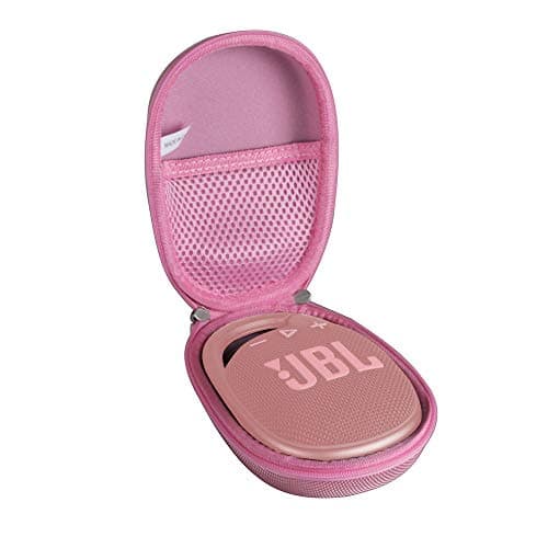 Hermitshell Hard Travel Case for JBL Clip 4 / JBL Clip 5 Portable Mini Bluetooth Speaker (Pink)
