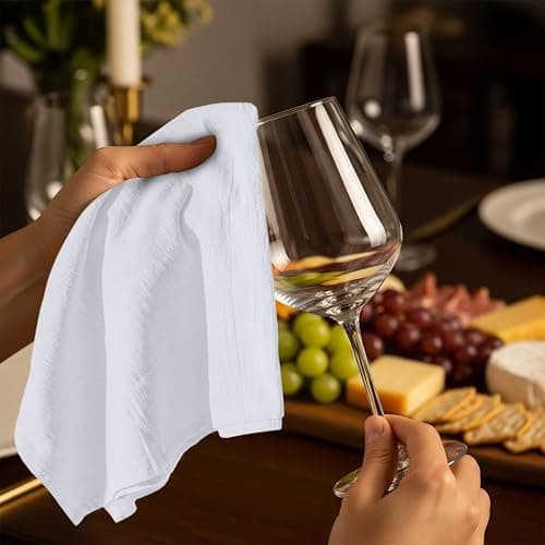 Utopia Kitchen White Flour Sack Towels [12 Pack - 28 x 28 Inch] 100% Cotton Tea Towels for Cleaning & Drying - Highly Absorbent Kitchen Dish Cloth 5