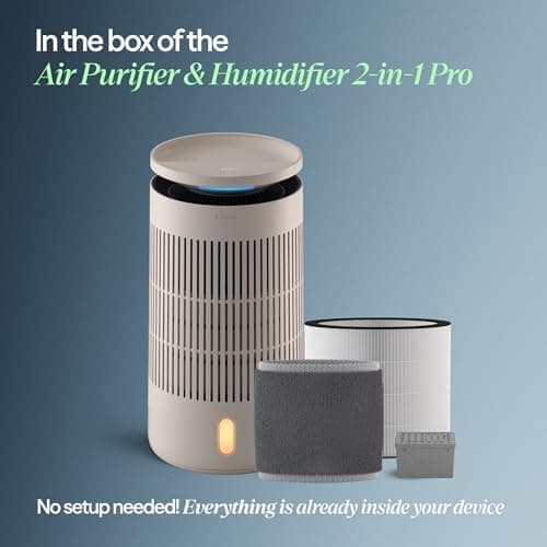 Blueair 2-in-1 Pro Air Purifier & Humidifier for Large Rooms, HEPASilent™ Removes 99.97% Allergens, Dust, Smoke, Up to 1,875 sq ft, Smart App, Skin-Hydration Mode, 360° InvisibleMist™ 12