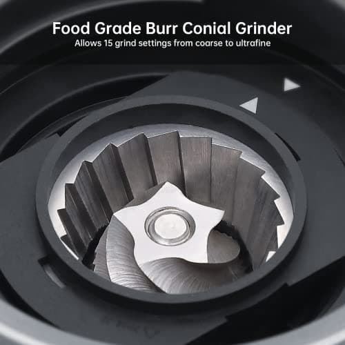 Garvee Espresso Machine with Milk Frother, All in One Cappuccino Latte Coffee Maker for Home Barista, Built-In Bean Grinder, 85 oz Removable Water Tank, Gifts for Dad Mom Coffee Lover 6