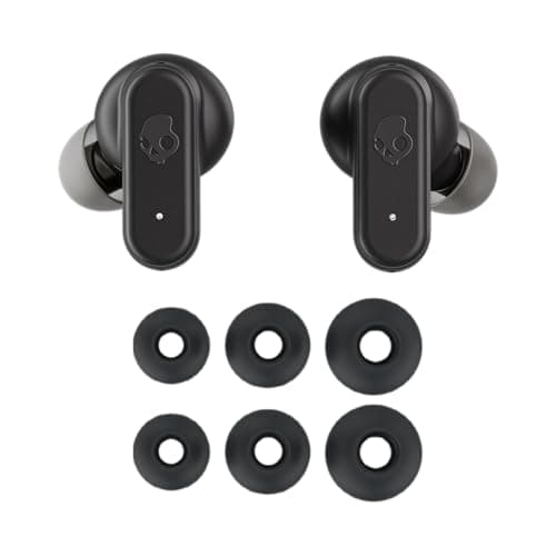 Skullcandy Dime 3 Wireless Earbuds, Bluetooth Headphones, Noise Isolating Fit, Up to 20 Hours Battery, Microphone for iPhone Android, Easy Carry with Integrated Lanyard - Bone 8
