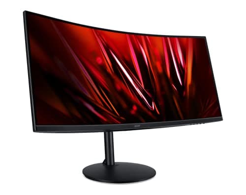 acer Nitro 34" QHD 3440 x 1440 1500R Curved PC Gaming Monitor AMD FreeSync Premium 165Hz Refresh 1ms (VRB) ZeroFrame Design 2 x Display Port 1.4 & 2 x HDMI 2.0 Ports XZ342CU Sbmiipphx,Black 7