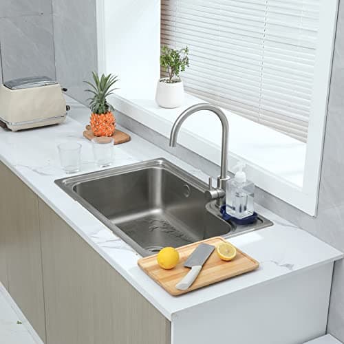 MicoYang Silicone Bathroom Soap Dishes with Drain Spout-Kitchen Sink Organizer,Sponge Holder,Dish Soap Tray,Perfect for Dispenser,Scrubber,Bottle,Cup on Sink or Counter-Navy Blue 4.9"×3.2" 6