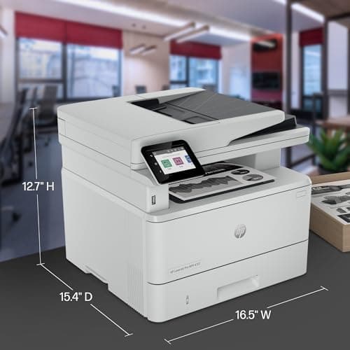 HP Laserjet Pro MFP 4101fdw Wireless Black & White All-in-One Laser Printer, Scanner, Copier, Fax, Best-for-Office (2Z619F) 5