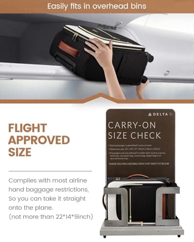 LOVEVOOK Carry On Luggage 22x14x9 Airline Approved, 20 Inch Softside Suitcases with Wheels, Lightweight Spinner Carry on Suitcase with TSA Lock, Water-Resistant Large Capacity Luggage for Travel 5