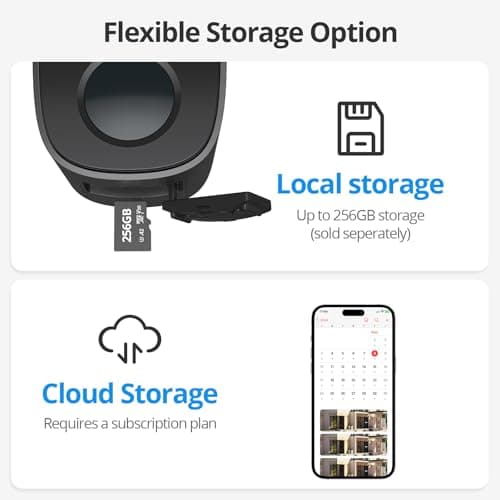QNINE Outdoor Security Camera 2 Pack, 2K Wireless Cameras with 2-Way Audio, Motion Detection, Waterproof, Color Night Vision, TF/Cloud Storage (up to 256GB), Alexa Compatible 8