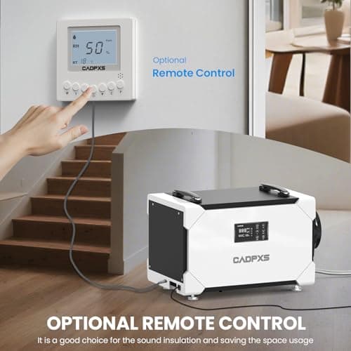 CADPXS Crawlspace Dehumidifier, 145 Pints Commercial-Grade Dehumidifier with Drain Hose for Crawl Spaces, Basements, Industrial and Water Damage Use, Large Capacity, Auto Defrost, Memory Restart, cETL 6