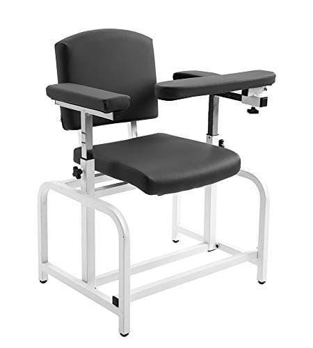 medycare Comfortable Lab Drawing Chair for Lab Spa and Treatment Room （Black）