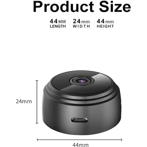 MENMING Miniguard Security Camera, Pixielens Pro Security Camera, Miniguard Cam, Hidden Camera, Night Vision Motion Detection Security Covert Cameras, 1080p IP HD Build-in Battery for Home. (B) 7