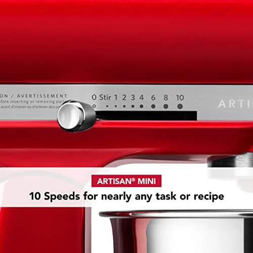 KitchenAid Artisan Mini 3.5 Quart Tilt-Head Stand Mixer - KSM3316X - Candy Apple Red 6