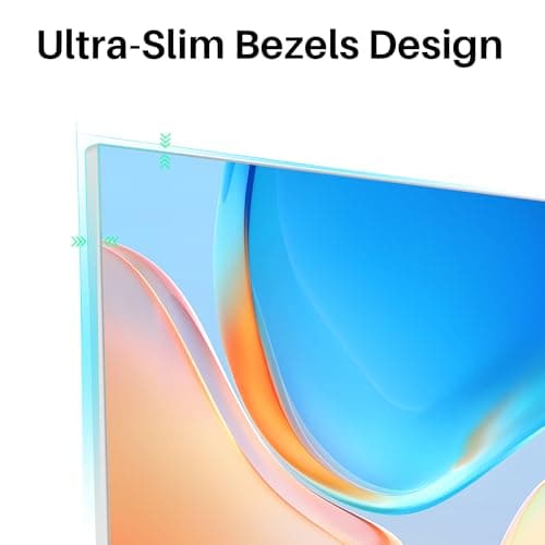 Thinlerian 27 Inch 4K UHD 3840 x 2160 Computer Monitor, IPS Display, Ultra-Thin Bezel, HDMI, DisplayPort, VESA, Build-in Speakers, PC Monitor for Design, Work, Gaming, White 3
