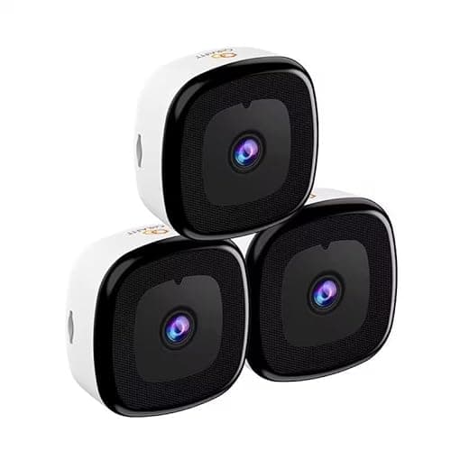 3MP 2K Window Camera,2.4GHz & 5GHz WiFi Indoor Cameras for Home Security with ChroMax Al Color Night Vision,Person & Motion Detection,24/7 Recording,Easy & Quick Install(3pcs)