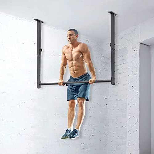 Kipika 48" Heavy Duty Ceiling Pull Up Bar - Adjustable Height, Comfortable Grip, Easy Installation - Ideal for Home Gym Workout - Supports up to 500 lbs 6