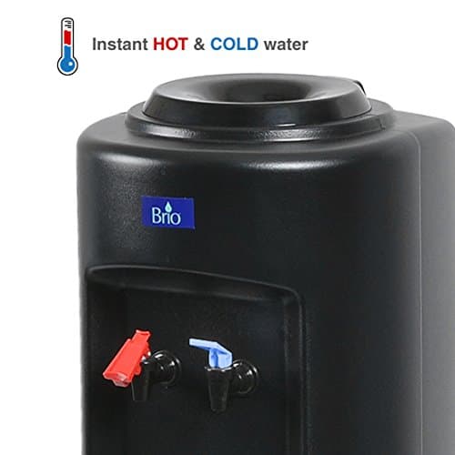 Brio CL520 Commercial Grade Hot and Cold Top Load Water Dispenser Cooler - Essential Series 6