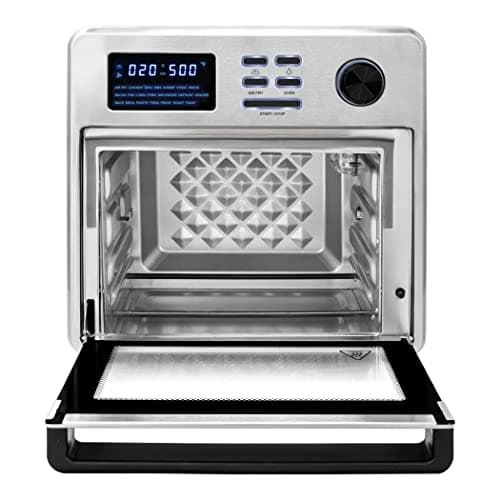 Kalorik MAXX® Digital 16-Quart Air Fryer Oven, 9-in-1 Countertop Toaster Oven and Air Fryer Combo, 21 Smart Presets, 9 Easy-to-Clean Accessories, 1600W, Stainless Steel, AFO 50932 OW 5