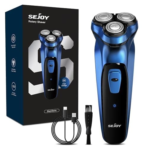Sejoy Electric Razor for Men,Electric Shavers for Men,Face Shaver, Cordless Washable Rechargeable Shaving Machines,Pop Up Trimmer for Travel Home, LED Display,Fast Charging