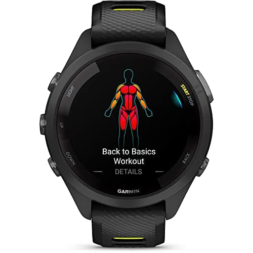 Garmin Forerunner 265S Running Smartwatch, Colorful AMOLED Display, Training Metrics and Recovery Insights, Black and Amp Yellow, 42 mm (Renewed) 5