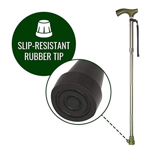 Switch Sticks Walking Cane for Men or Women, Foldable and Adjustable from 32-37 Inches, FSA and HSA Eligible, Huntington 5