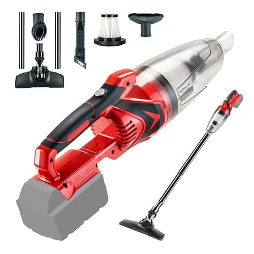 Nichilas Handheld Vacuum Cleaner, 10KPA Powerful Lightweight Cordless Stick Vacuum Cleaner for Hard Floor, Carpet, Car Cleaning, Compatible with Milwaukee M18 Batteries (NO Battery)