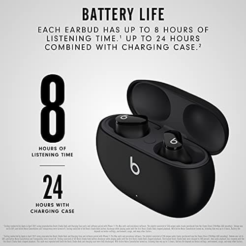 Beats Studio Buds - True Wireless Noise Cancelling Earbuds - Compatible with Apple & Android, Built-in Microphone, IPX4 Rating, Sweat Resistant Earphones, Class 1 Bluetooth Headphones - Black 5