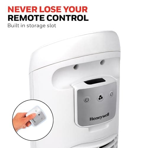 Honeywell QuietSet Whole Room Oscillating Tower filter Fan with Remote, White, HYF260 9