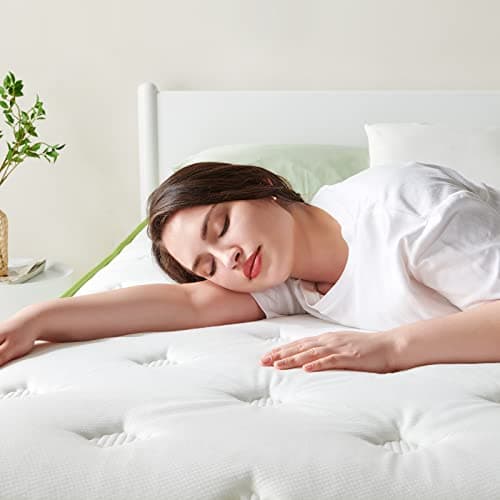 Dourxi Full Size Mattress 10 Inch, Hybrid Mattress Full with Cooling Gel Memory Foam and Pocket Spring, Organic Cotton Fabric Cover, Medium Firm Feel, 54 * 75 * 10 Inch 6