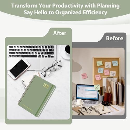 2026 Planner, Weekly and Monthly Calendar Academic Planner, Jan 2026 - Dec 2026, Planning Agenda Book for Desk Accessories and School Supplies - A5 (6.3'' x 8.5'') 6