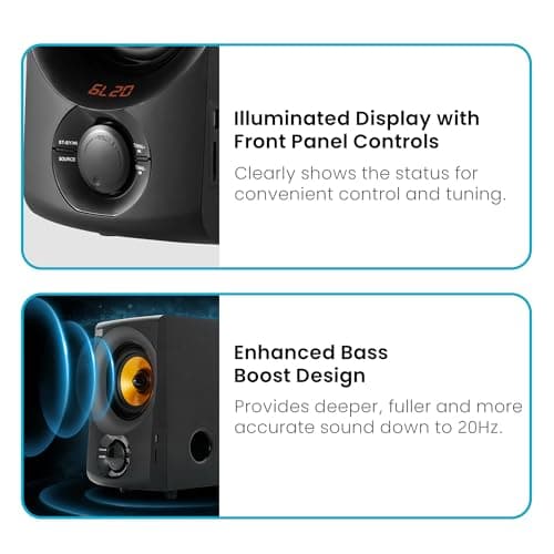 Acoustic Audio AA5170 Home Theater 5.1 Bluetooth Speaker System 700W with Powered Sub 7
