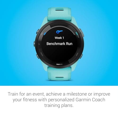 Garmin Forerunner 265 Running Smartwatch, Colorful AMOLED Display, Training Metrics and Recovery Insights, Aqua and Black 6
