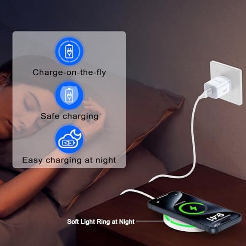 Pixel 10 Wireless Charger Pad Fast Charging for Google Pixel 10 Pro XL/10 Pro/10/9a/9 Pro 9 8 8a 7,15W Wireless Charging Pad Android Phone Wireless Charger Mat for iPhone 17 Air 17Pro Max/17 Pro 16 15 7