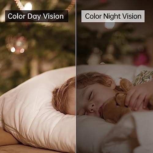 JOOAN 5G/2.4G Dual Lens Security Camera Indoor 2Kx2 PTZ Cameras for Home Security WiFi Surveillance Camera Baby Pet One Touch Call Color Night Cloud SD Card Storage 2 Way Audio Motion Detection Alert 8