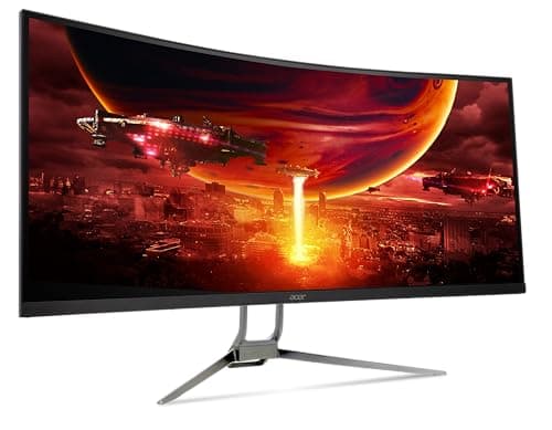 acer Nitro 34 Inch 1000R 21:9 Curved Zero-Frame QHD 3440 x 1440 Gaming Monitor | AMD FreeSync Premium | Up to 120Hz Refresh | 1ms VRB | Two Display Port 1.2 & Two HDMI 2.0 Ports | EDA343CUR J0bmiippx 9