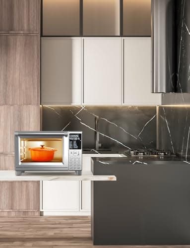 Nuwave Bravo XL Pro Air Fryer Toaster Oven, Improved 100% Super Convection, Quicker & Crispier Results, 100 Presets, Multi-Layer Even Cooking, 50-500F, Smart Probe, PFAS Free, 30QT, Stainless Steel 12