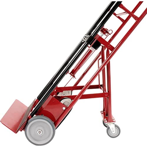 Global Industrial 4-Wheel Professional Appliance Hand Truck with Stair Climbing Wheels, 1200 Lb Capacity, Industrial Hand Truck with Ratcheting Nylon Strap 6