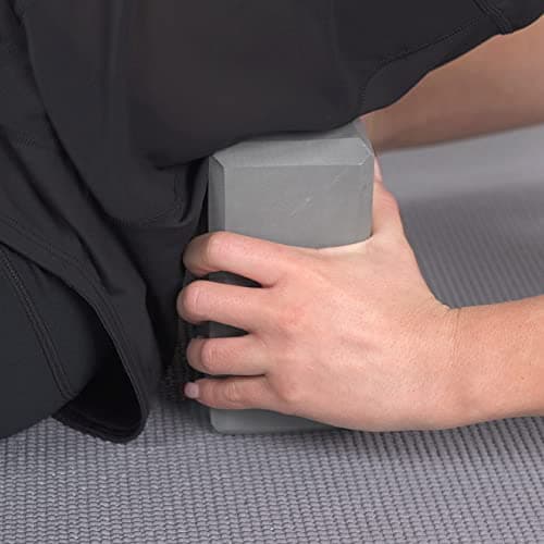 MYGA Yoga Block - Lightweight EVA Foam Yoga Brick - High Density Non-Slip Block for Yoga Poses, Pilates, Balance and Flexibility - Grey 8