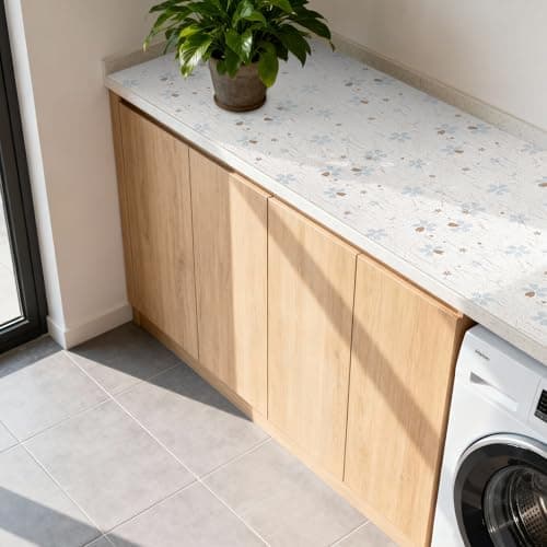 RAY STAR 12X120 Inch Shelf Liner for Kitchen Cabinets, Non-Adhesive Cabinet Liner Washable, PVC Drawer Liner for Dresser Non-Slip Bathroom (Floral)(1 Roll) 8