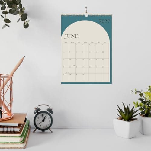 Calendar 2026-2027 - Wall Calendar from January 2026 - June 2027, 2026-2027 Wall Hanging Calendar with Thick Paper, 12" x 14.5", Green 7
