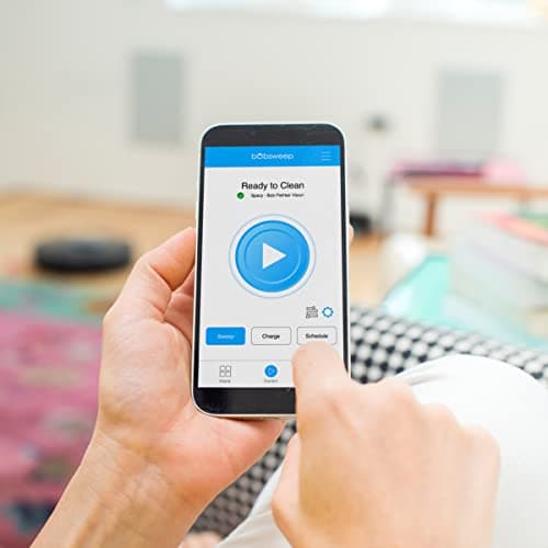 bObsweep PetHair Vision Plus Robot Vacuum Cleaner with Wet/Dry Mop, Only 3" Tall, Supports 2.4GHz and 5GHz WiFi, Alexa/Google Compatible, Auto Recharging, for Carpet/Hardwood/Tile, in BlackBerry 5