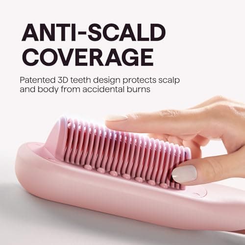 Wavytalk Pro Steam Hair Straightener Brush, Steamline Pro 3 in 1 Straightening Brush, Steam Reduces Damage, Nourishes Hair, and Expedites Straightening 8