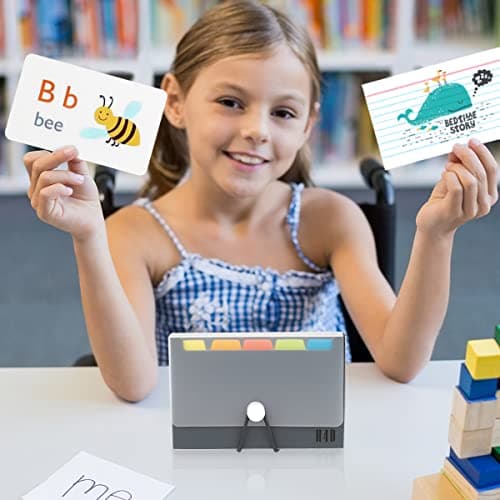 H4D 3x5 Index Card Case with 100 Heavyweight Ruled Index Cards and Dividers, Black 7