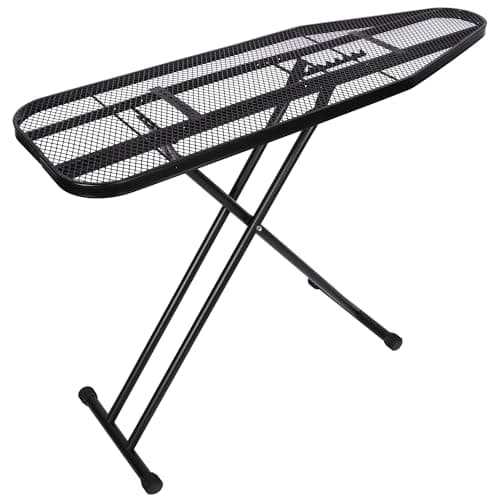 veiox Ironing Board Full Size, Metal Construction Iron Board with Extra Thick Heavy Duty Padded Cover, Stable Structure, Anti-Skid Feet (47x16) 8